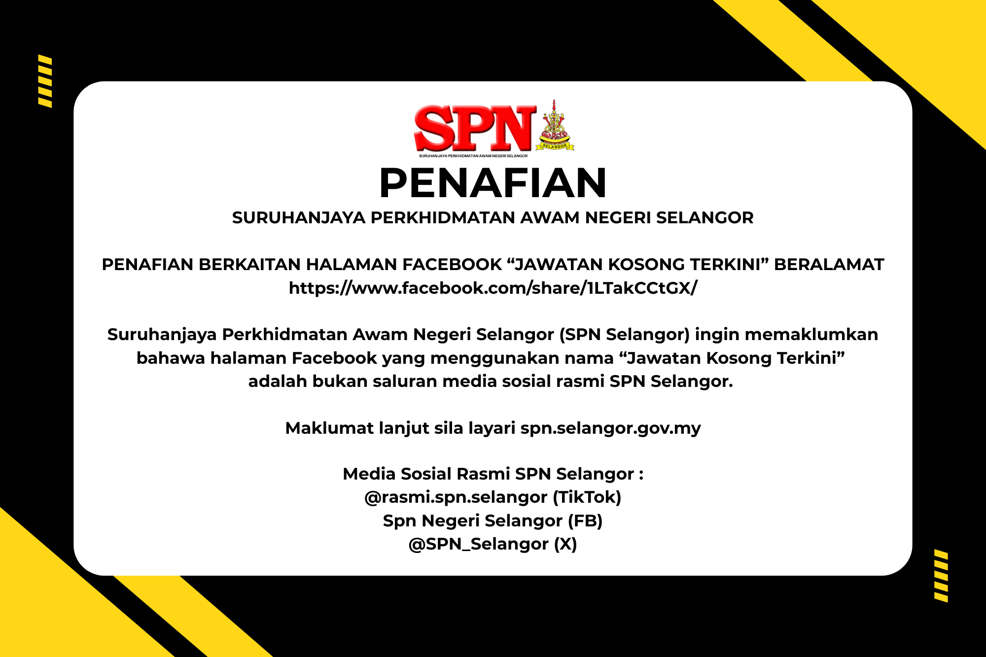 penafian spn